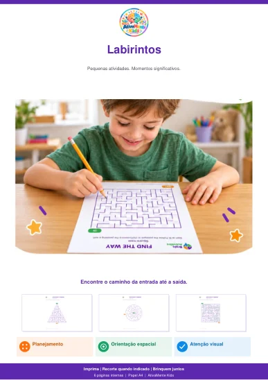 Atividade: Labirintos Visomotores